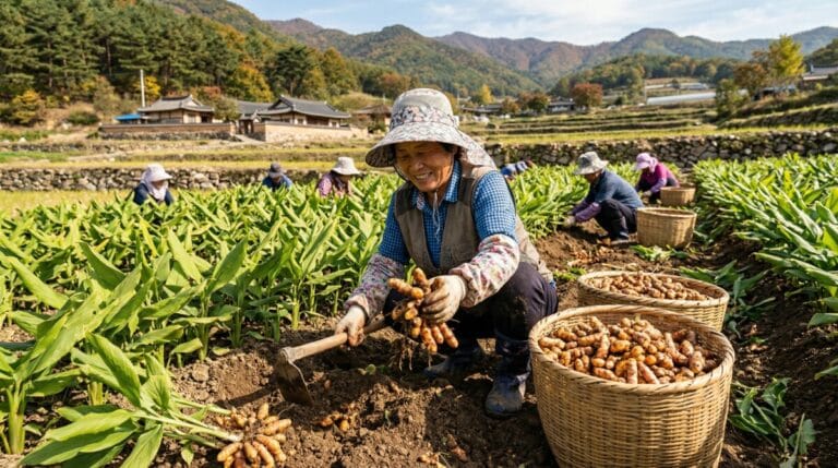일반 강황 가루와 한독 테라큐민 슈퍼커큐민 50