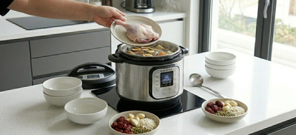 압력솥을 활용한 저온 가열 조리