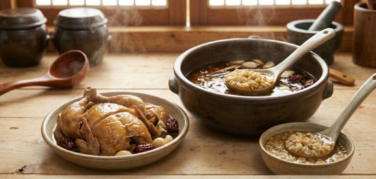 케어앤큐어-옻닭레시피-먹기직전-모습