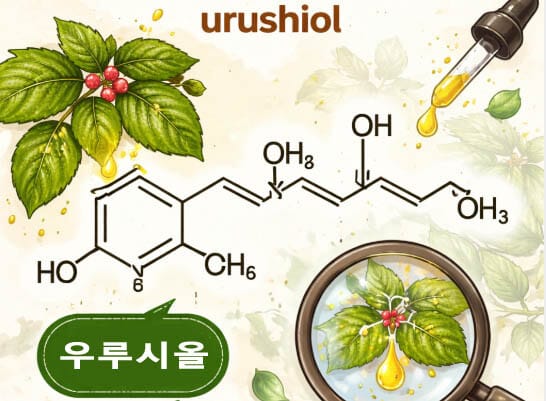 옻 알레르기 원인 우루시올